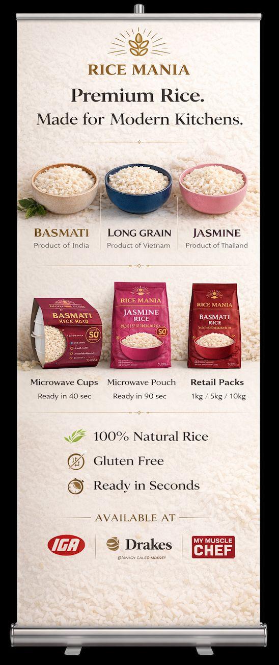 Rice Mania product banner